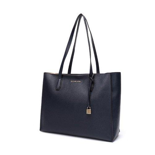 MichaelKors/迈克·科尔斯女士Saffiano皮革单肩手提包30T7GM9T7L深蓝色 商品图12