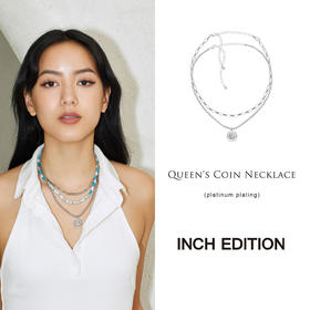 INBB030 大富翁-女王硬币双层项链｜INCH EDITION 暮光之城系列 周也 田依桐【限时价】