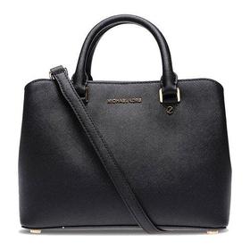 MichaelKors/迈克·科尔斯女士Saffiano皮革单肩斜挎手提包30S6GS7S2L黑色