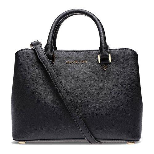 MichaelKors/迈克·科尔斯女士Saffiano皮革单肩斜挎手提包30S6GS7S2L黑色 商品图0