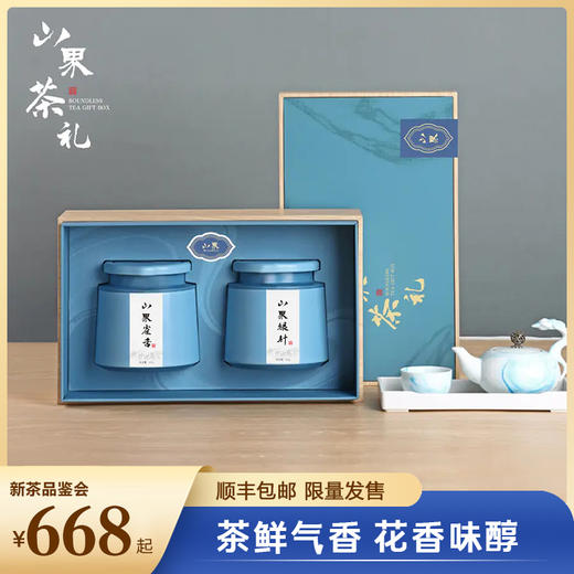 【山界•手作春茶大礼盒】 四川素茶 明前茶  大罐组合礼盒装 商品图0