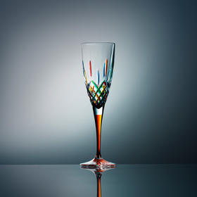 【ZECCHIN】意大利原产穆拉诺圣殿系列手工彩色玻璃高脚酒杯150ml