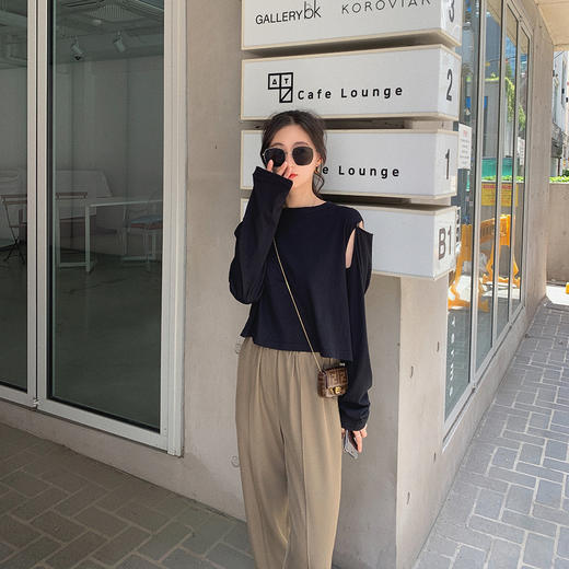 【金蘑菇菇 不加班休闲西裤】休闲垂感九分西裤,显腿直! 商品图4