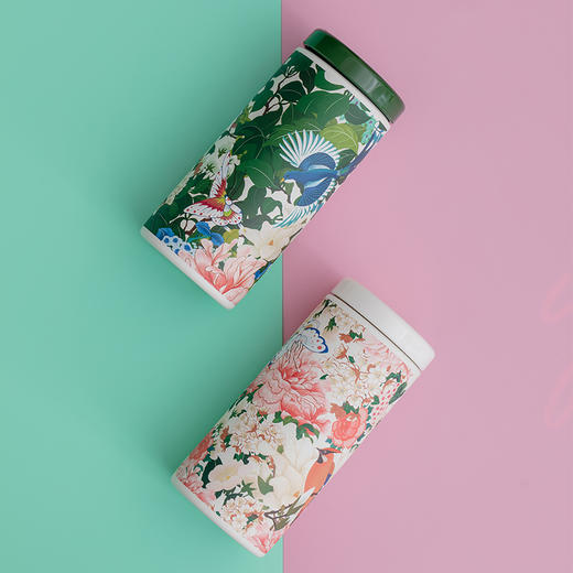 哲品 御花园迷你保温杯女便携小巧可爱茶水分离泡茶316不锈钢mini 商品图4