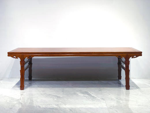 红桥红  家具严选  缅甸花梨（大果紫檀）【282上博 插肩榫大画案】 商品图1