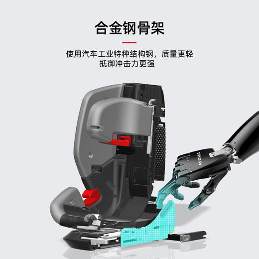 AVOVA德国车载儿童安全汽车座椅宝宝婴儿9个月-12岁可斜躺大旋风 商品图4