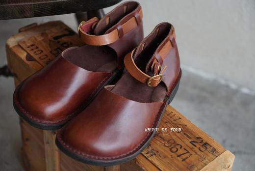 Diu棕/深红棕/黑牛皮手工鞋 商品图3