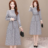 YWE  M21058碎花连衣裙修身气质减龄时尚 商品缩略图0