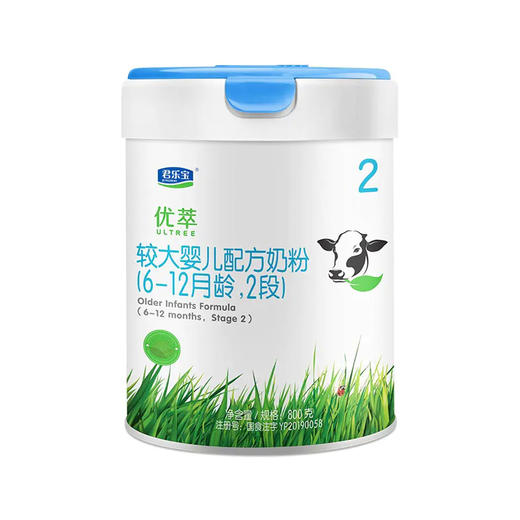 君乐宝有机优萃较大婴儿配方奶粉2段 800g 商品图0