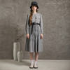 Famecoco范可儿立领连衣裙秋款长袖收腰复古裙(附腰带)F216FA020 商品缩略图4
