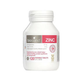 【保税备货】澳洲BioIsland婴幼儿补锌片咀嚼片