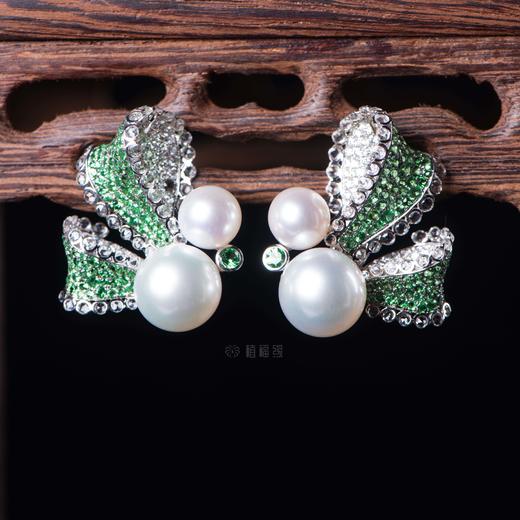 【幸福飞来】蝴蝶结珍珠耳钉-ZZ12012080 商品图0