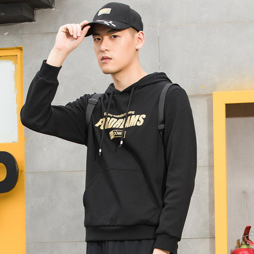 【精致印花 多色可选 满足多场景需求】线下同款赛琪百搭男士连帽运动卫衣171545 商品图5