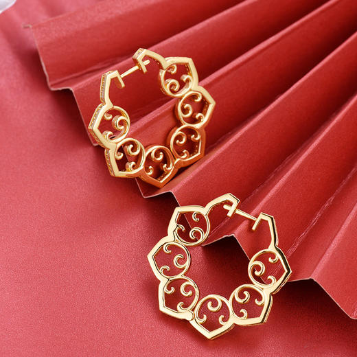 【采购专享】宫里的世界&BYJ 如意美满耳环 商品图1