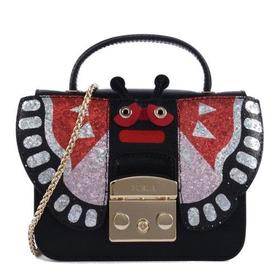 FURLA/芙拉 女士Saffiano皮革单肩斜挎手提包 小猪锁头包 904025