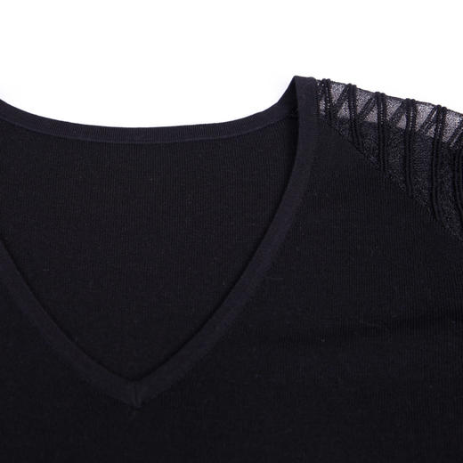 RE6A1斯尔丽瑟俪2021年春季上新休闲舒适拼接针织衫连衣裙 商品图3