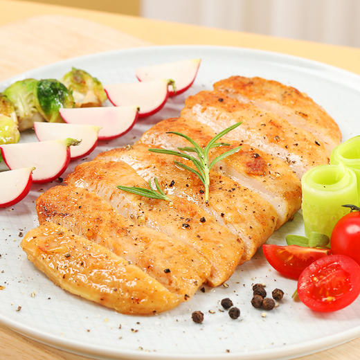 【满200-100】圣农霸气黑椒鲜香原味香煎鸡胸肉健身代餐鸡排100g*2包 商品图2