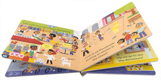 小小世界 城市里 英文原版 Little World In the City 幼儿互动纸板游戏书 机关书 英文版进口原版英语书籍 商品图2