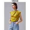 VIMAGE/纬漫纪夏季新款女装飞袖纯色简约优雅小上衣VC2113220 商品缩略图2
