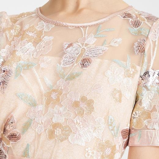 LF8A1斯尔丽瑟俪2021年高端甜美优雅精致刺绣女士连衣裙 商品图3