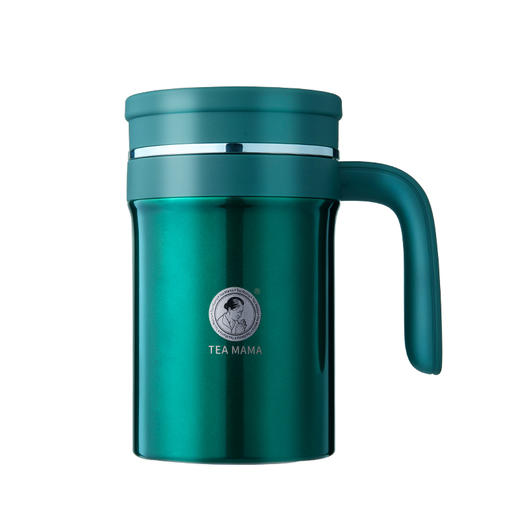 澜沧古茶茶妈妈智能焖泡杯绿色不锈钢内胆水杯500ml容量 商品图3