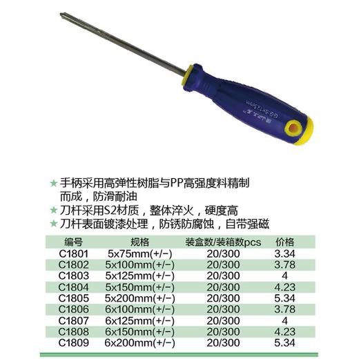 强屻 屻字柄螺丝刀 商品图1