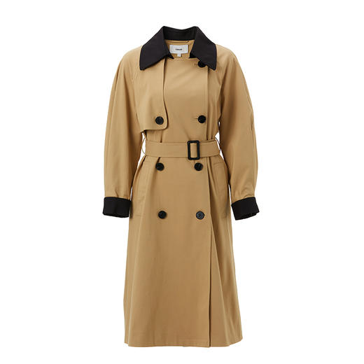 VIMAGE/纬漫纪秋季新款经典翻领长款显瘦百搭大气风衣女外套V1404009D 商品图4