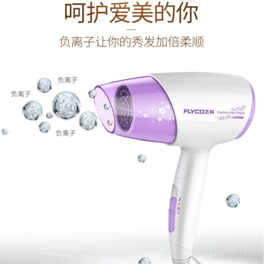 飞科（FLYCO） 电吹风 家用大功率 可折叠便携式负离子FH6222 商品图4