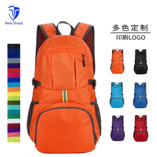 大容量折叠双肩背包男女户外运动超轻旅行包袋收纳礼品背包定制 商品图0