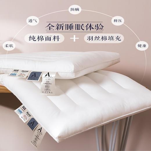 安维之家亲子枕，舒适低枕母婴级A类新疆棉，仰卧侧卧舒适贴合头颈部颈椎 商品图3