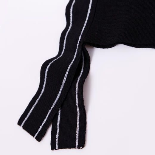 RF6A4斯尔丽瑟俪2021年春季上新开衫个性侧边系带女士外套针织衫 商品图4