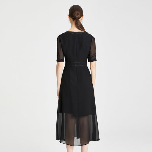 RF8B5斯尔丽瑟俪2021年春夏季上新简约收腰修身短袖连衣裙 商品图1