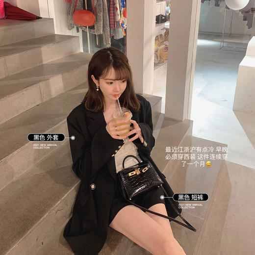 不退不换  今日特价 【金蘑菇菇 中古西装】vintage复古调调夏季薄款韩版网红休闲西服 商品图2