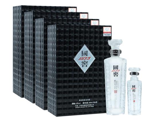 下架【泸州老窖】52国窖1573君耀(500ml+100ml)*4 商品图1