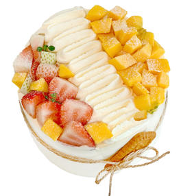 NO.289 ｜高颜值芒莓双拼 ｜动物奶油蛋糕