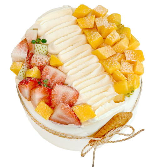 NO.289 ｜高颜值芒莓双拼 ｜动物奶油蛋糕 商品图0