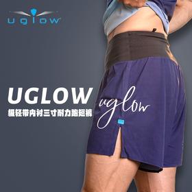 UGLOW极轻带内衬三寸耐力跑短裤SPEED FREE AERO SHORT 5超轻速干吸汗专业跑步运动