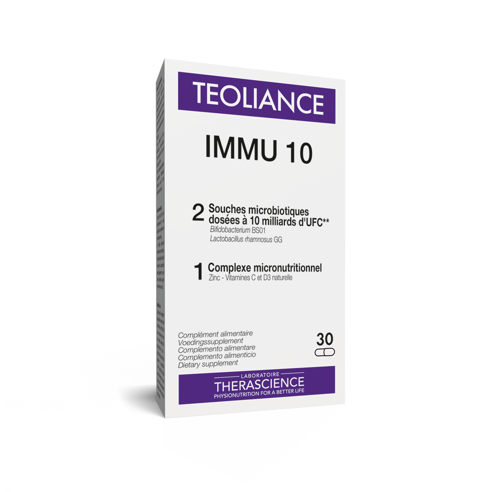 德诺海科THERASCIENCE  Immu 10倍肠道益生菌 30粒装