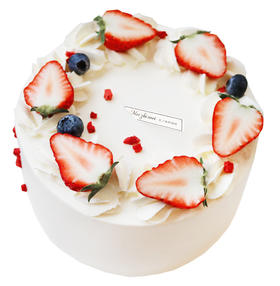 NO.291 ｜小清新草莓款 ｜动物奶油蛋糕