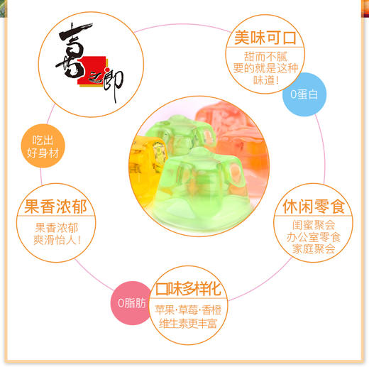 喜之郎果汁果冻大袋495g/袋零食儿童 商品图2