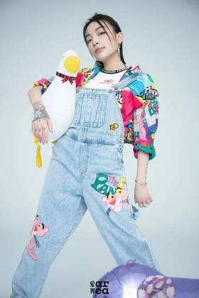 vava-小熊别针耳环