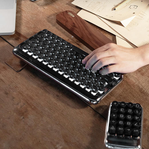 LOFREE 洛斐DOT圆点蓝牙机械键盘骑士套装 酷炫金属感舒适茶轴[福利品] 商品图1