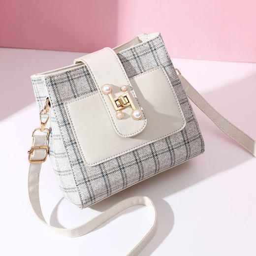 鳄鱼包包女新款潮韩版时尚单肩女包百搭单肩斜挎包女士水桶包 商品图1