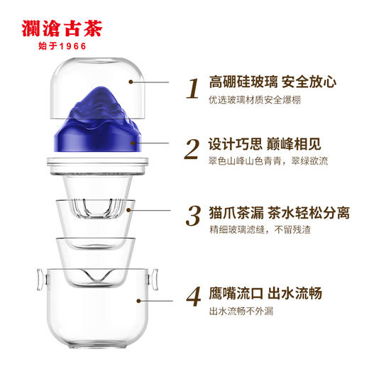 澜沧古茶茶妈妈望山茶具套组旅行装蓝色款 商品图1