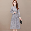 YWE  M21058碎花连衣裙修身气质减龄时尚 商品缩略图3
