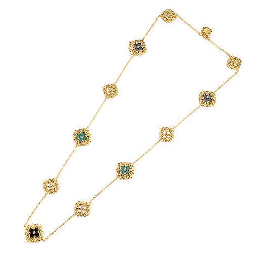 【采购专享】宫里的世界&BYJ 幸福连绵项链 孔雀石玛瑙项链 商品图6