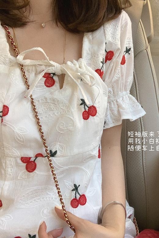 【金蘑菇菇 日落后的周末集市】重工碎花无袖吊带连衣裙 商品图5