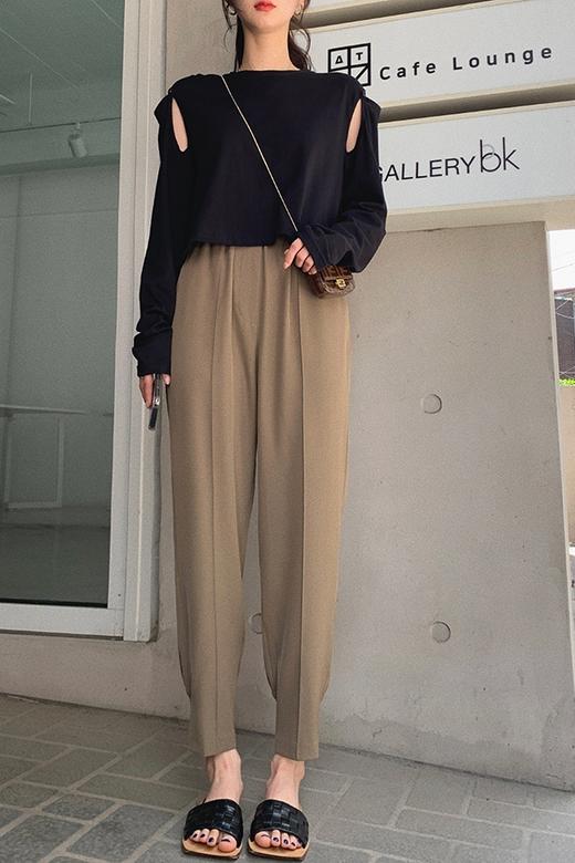 【金蘑菇菇 不加班休闲西裤】休闲垂感九分西裤,显腿直! 商品图5