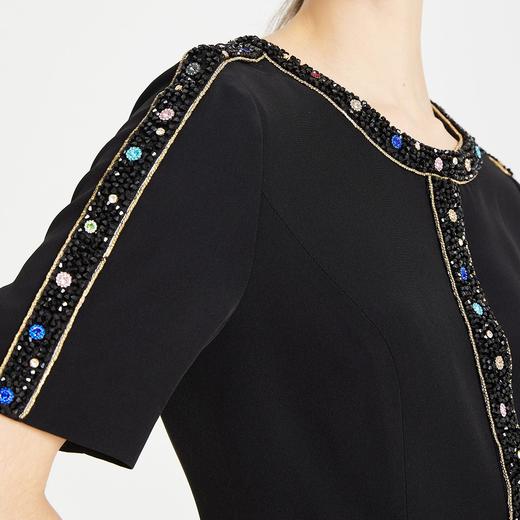 LF802斯尔丽瑟俪2021年春季上新小香风亮钻连衣裙 商品图3