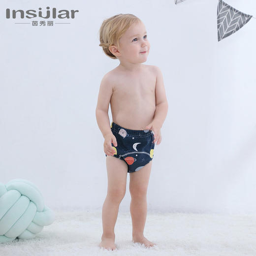 【布尿裤】2条盒装茵秀丽6层纯棉宝宝训练裤学习裤婴儿纱布尿布裤婴儿用品 商品图0